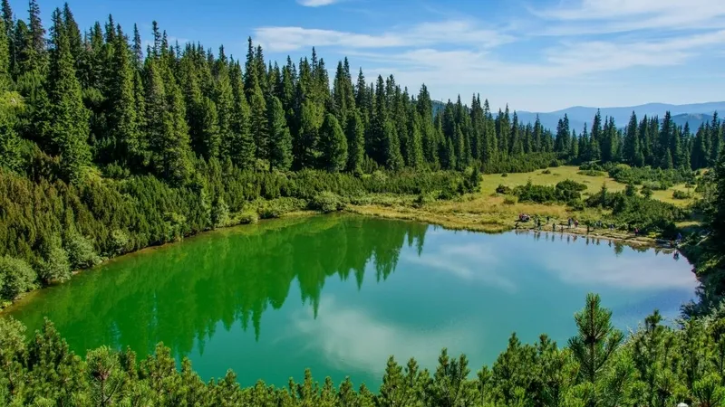 Lacul din Munții Carpați unde un balaur îi trage pe înotători în adâncuri. Ar fi „fără fund” - Foto: zigzagpriromania.com/Imagine cu caracter ilustrativ