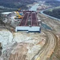 Peisaj dezolant și șantier aproape pustiu pe A3 Nădăşelu-Zimbor-Poarta. Se riscă banii din PNRR - Foto: Facebook/ Asociaţia Pro Infrastructură