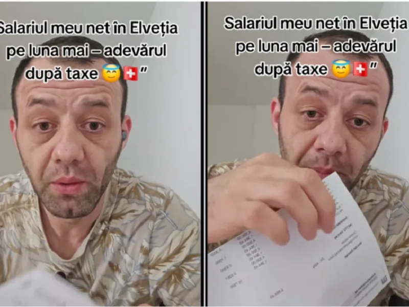 Un român care lucreză în Elveția și-a făcut public fluturașul de salariu: ”5.900 franci/ lunar” - Foto: captură stiridiaspora