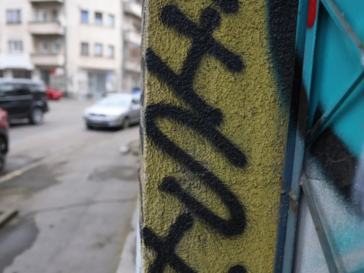 Zid şi gard din Bucureştii costumat în graffiti - Foto: INQUAM PHOTOS/George Călin