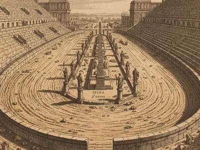 Circus Maximus din Roma, așa cum arăta acum 2.000 de ani - Foto: arhiva