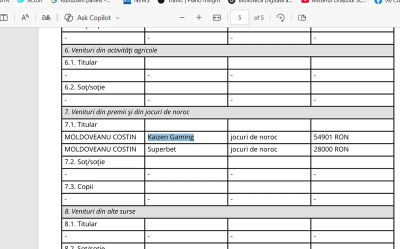 Avere judecător Moldoveanu - Foto: ANI