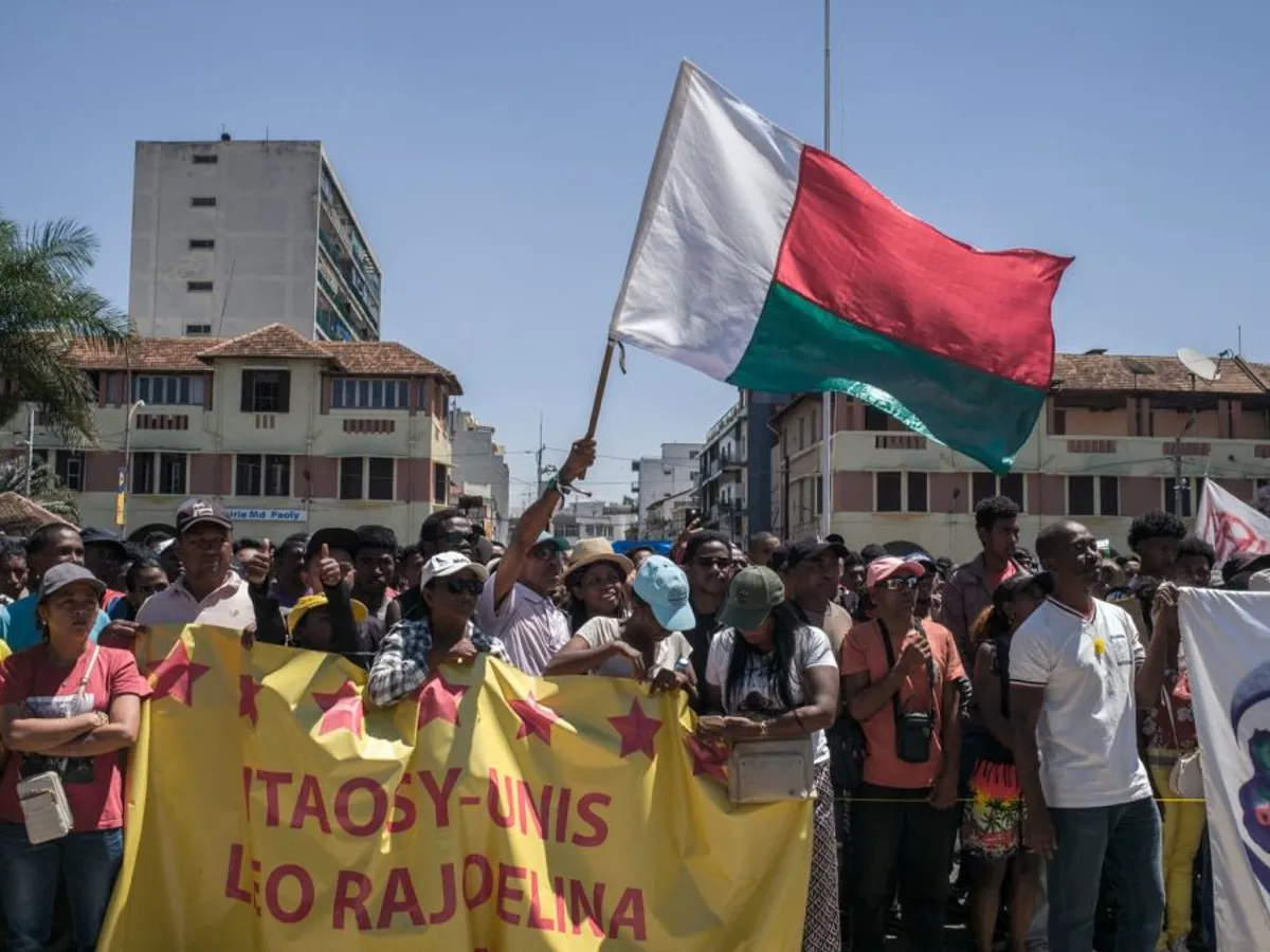 Protest antiguvernamental în Antananarivo, capitalaa Madagascarului - Foto: Profimedia Images