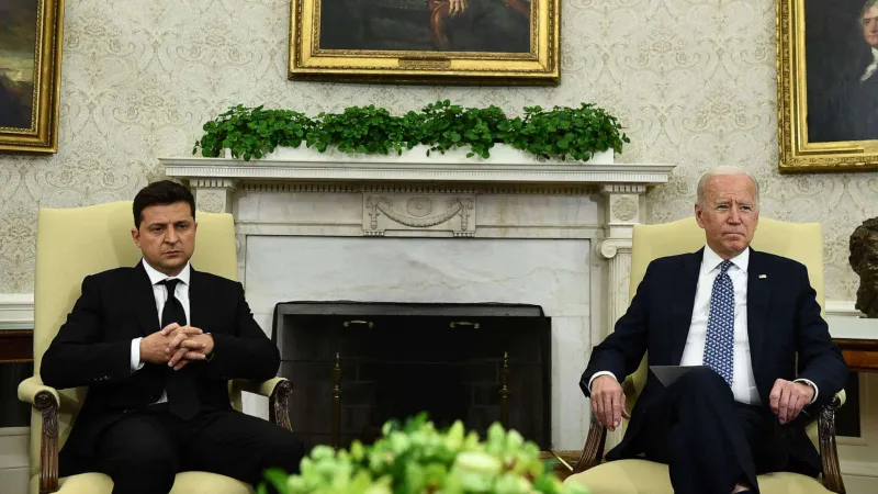 Președintele Zelenski și președintele Joe Biden- Foto: PLAYTESCH