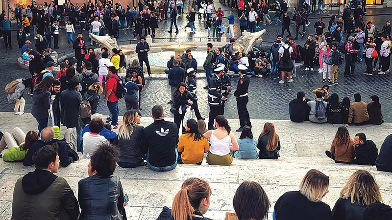 Piazza di Spagna, în martie anul trecut