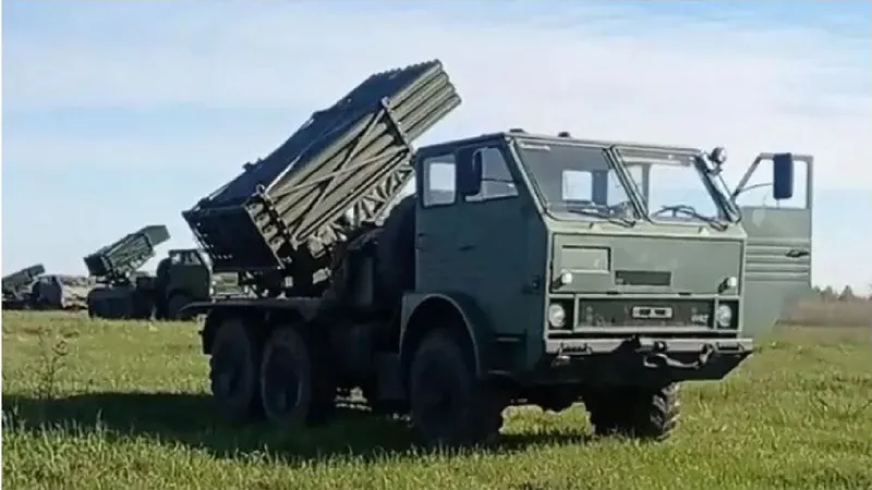 MLRS APR-40 de 122 mm -Foto: Twitter/Ukrainian Front