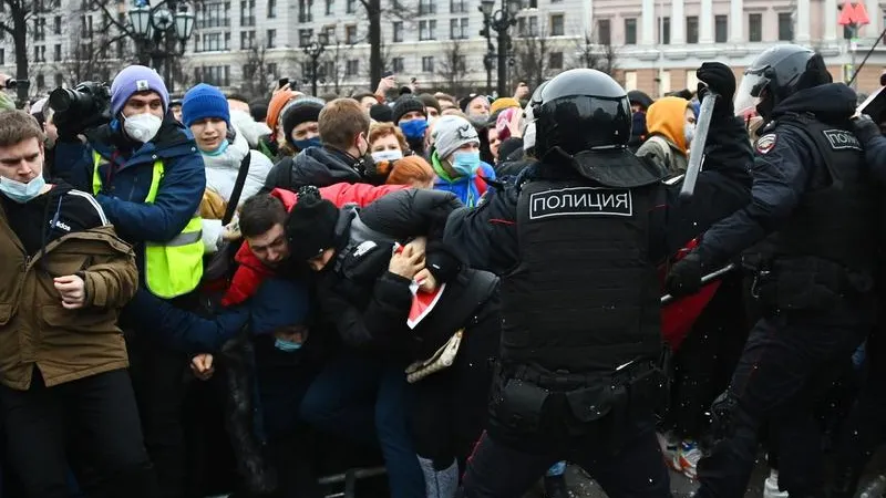 Proteste la Moscova/FOTO: Sputnik