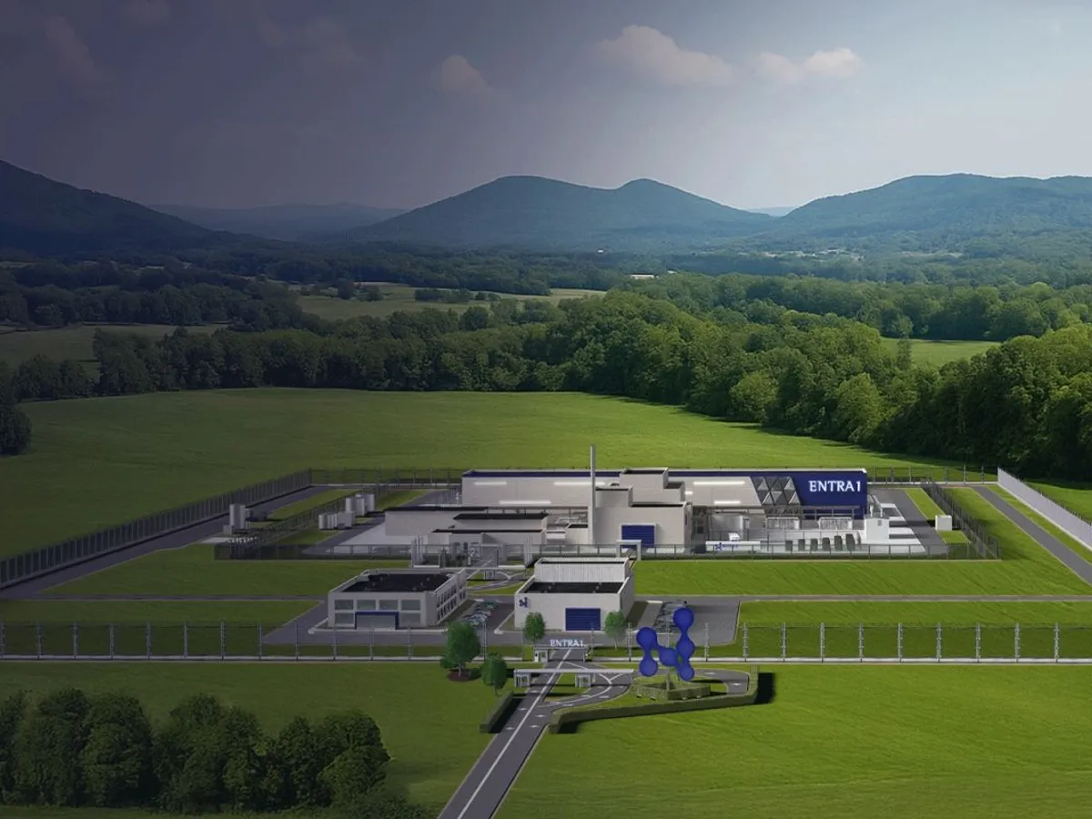 Macheta 3D care ilustrează cum va arăta amplasamentul industrial de la Doicești - Foto: NuScalePower.com