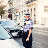 Polițiștii ies în stradă pentru siguranța circulației. Foto: Poliția Română/Facebook