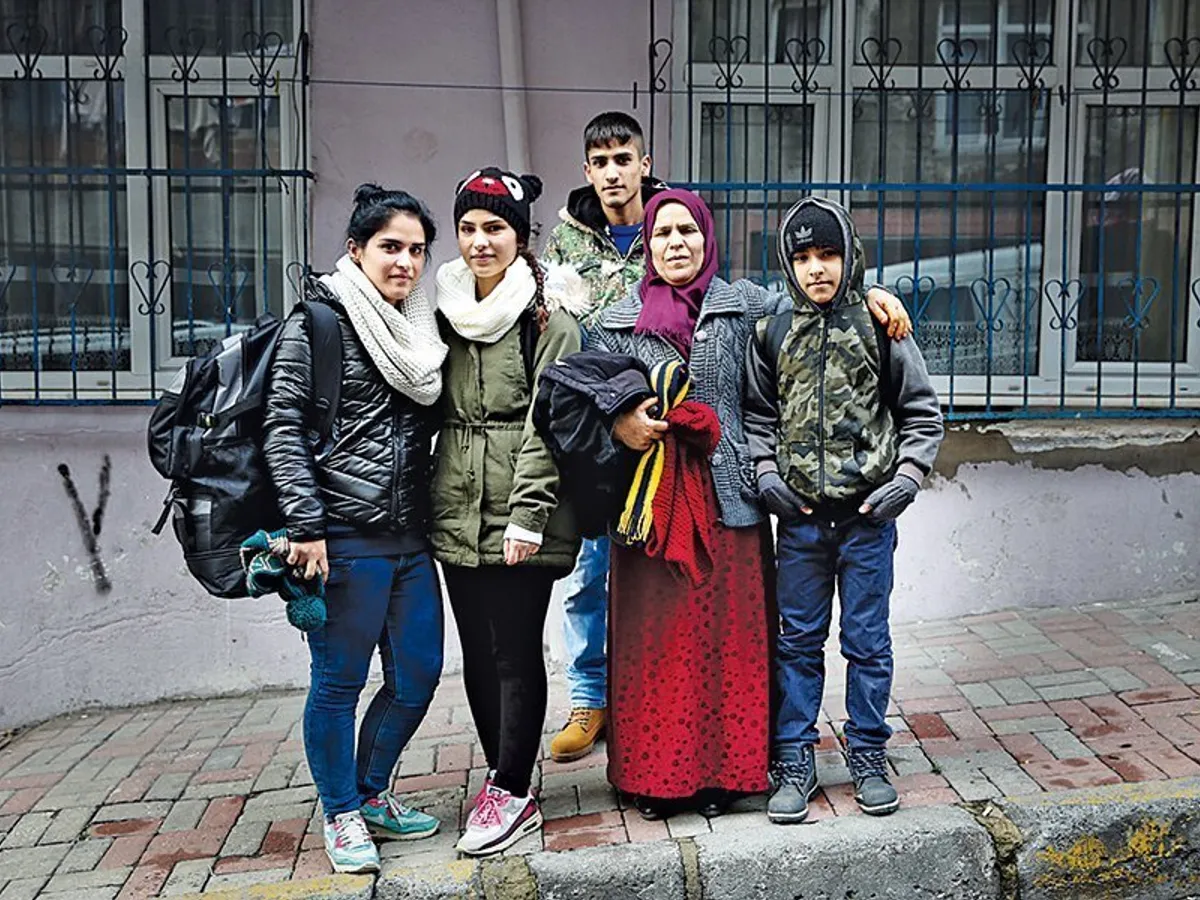Familia lui Barzan Ramo, în 2016, înainte de o încercare eşuată de a ajunge în Europa