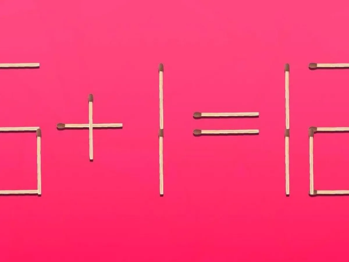 Test de inteligență. Avem 6+1=12 din bețe de chibrit. Ai doar 25 de secunde pentru a găsi soluția