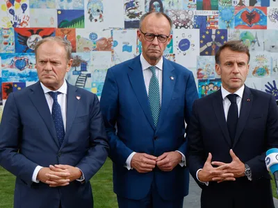 Macron, Merz și Tusk merg la Chișinău, de Ziua Independenței Republicii Moldova - Foto: Profimedia Images