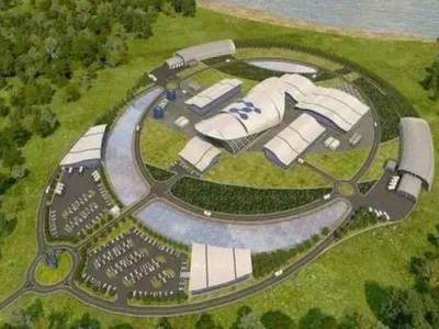Machetă de principiu a unui minireactor nuclear, care ar urma să fie construit la Doiceşti - Foto: Nuclearelectrica