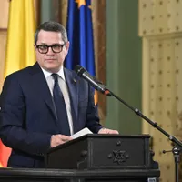 Eduard Hellvig la evenimentul de decernare a medaliei de onoare „Prieten al Comunităţilor Evreieşti din România” - Foto: Facebook/ Federația Comunităților Evreiești din România - pagina oficială