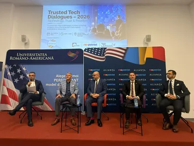Experți români și americani au discutat la București despre securitate, AI și democrație în cadrul conferinței „Trusted Tech Dialogues – 2026 | Technology, Trust & Freedom” Foto: Repatriot