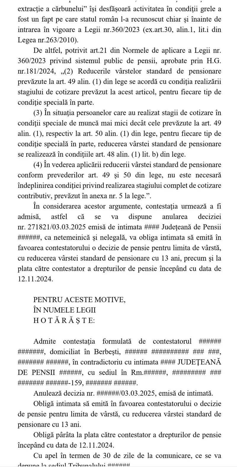 Pensionar așteptând pensia pe octombrie - Foto: just.ro