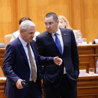 Liviu Dragnea și Victor Ponta. FOTO: Inquam Photos - George Călin