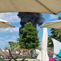 VIDEO: Nu mai puțin de 12 autospeciale au fost necesare pentru a stinge un incendiu la Therme/Facebook