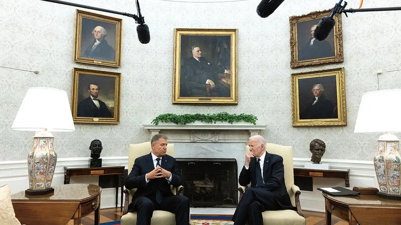 Klaus Iohannis și președintele Statelor Unite, Joe Biden, întâlnire la Casa Albă, 7 mai 2024 - Foto: Profimedia Images