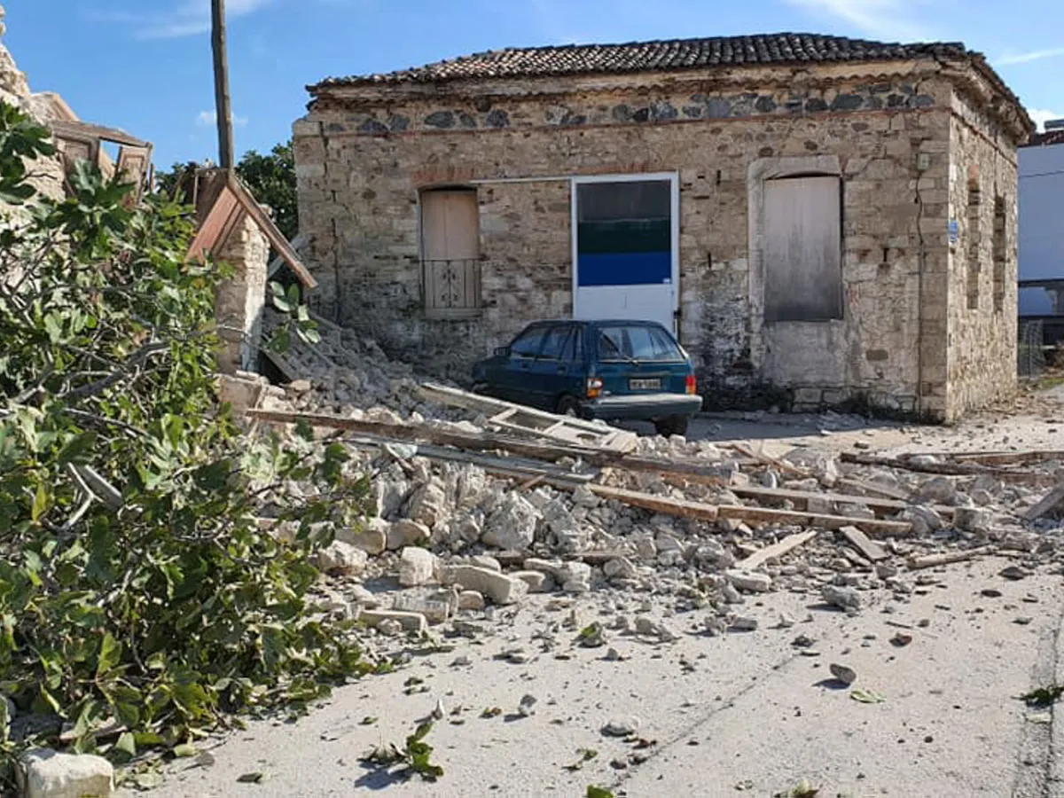 Cutremur Grecia/FOTO: Facebook/Xinhua