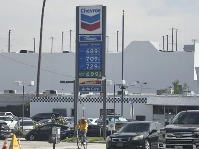 Benzinărie Chevron din Los Angeles - Foto: Profimedia Images
