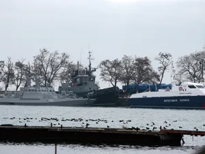 Navele ucrainene, în portul Kerch      Foto: Guliver/ Getty Images