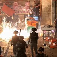Poliția israeliană a luat cu asalt luni Moscheea Al-Aqsa din Ierusalimul de Est/Foto Le Soir.be