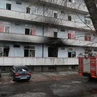 Locul incendiului de la "Matei Balș"/FOTO: Inquam Photos/Octav Ganea