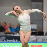 Gimnasta Ana Maria Bărbosu, la Trofeul din Aprilie, de la Jesolo - Foto: Profimedia Images