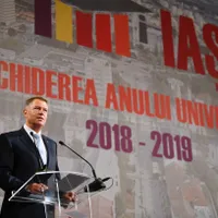Klaus Iohannis a participat la deschiderea anului universitar, la Iași. Foto: Administrația Prezidențială