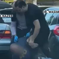 Doi medici din București au călcat în picioare un bărbat din cauza locului în care parcaseră Foto: captura cancan.ro