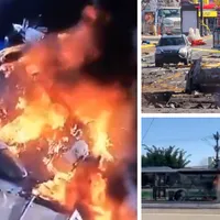 Zi neagră în aviație. Un avion s-a prăbușit pe o autostradă în Brazilia și a explodat puternic - Foto: X - Colaj foto