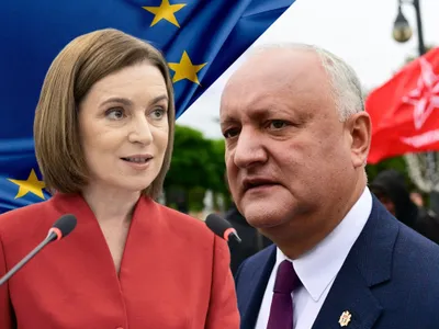 Maia Sandu și Igor Dodon - Foto: Profimedia images