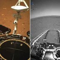 Primele imagini transmise de pe Marte de rover-ul chinezesc Zhurong. / Foto: thehackposts.com