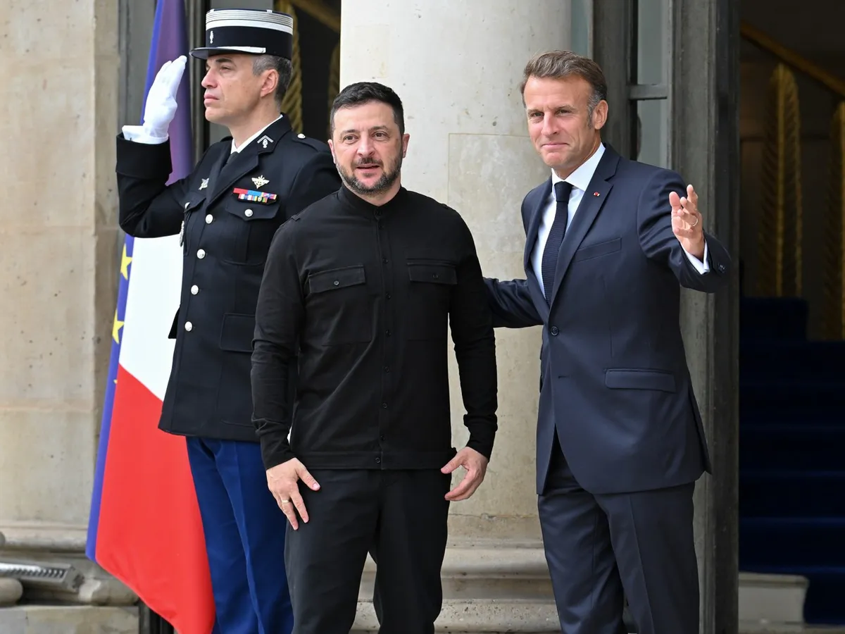 Zelenski și Macron - Foto: Profimedia Images