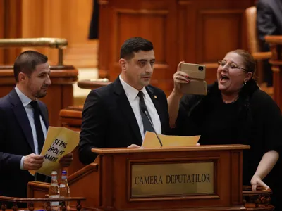 George Simion și Diana Șoșoacă - Foto: INQUAM PHOTOS / Călin George