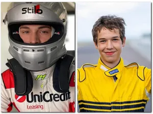 Doi piloți români talentați, de 14 și 16 ani, iau startul în Campionatul Franței de Formula 4. - Foto: colaj fras.ro