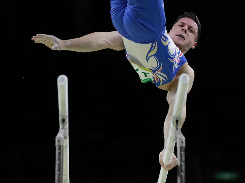 JO 2024: Evoluţie bună pentru gimnastul Andrei Muntean la paralele  Foto: profimediaimages.ro