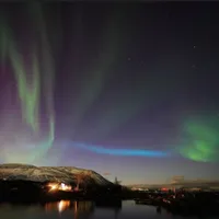 Misterioasa „auroră" albastră deasupra Laponiei/foto: ndtv.com