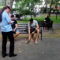 Poliția Locală Sector 6 se laudă că dă amenzi pentru semințe în parc, cu poze din alte orașe. Foto Poliția Locală Sector 6