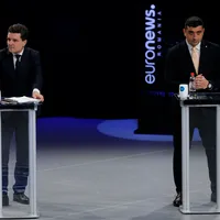 Nicușor Dan și George Simion _ Foto: INQUAM PHOTOS / Călin George