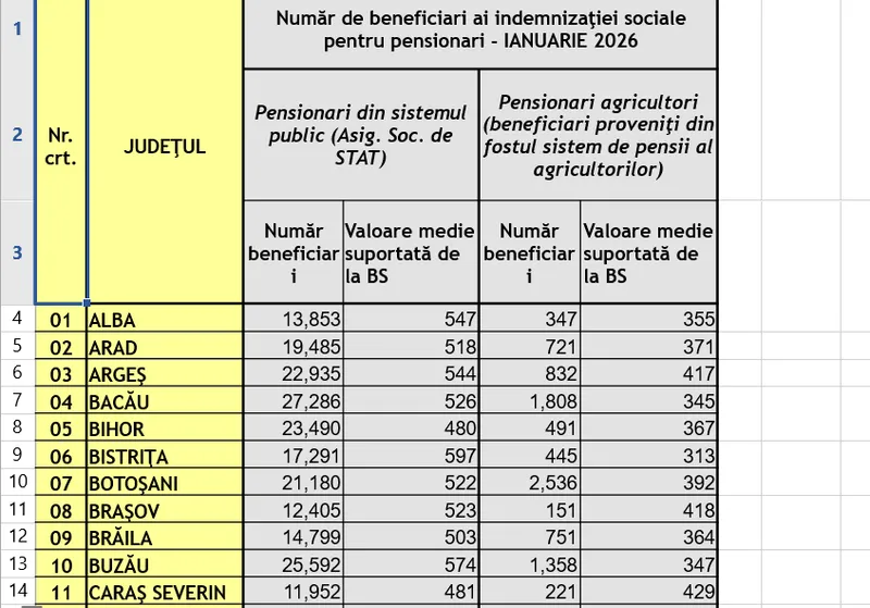 Pensii sociale - Foto: Casa de Pensii