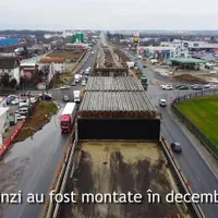 Stadiul lucrărilor de la pasajul Mogoșoaia/FOTO: YouTube (captură)