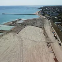 Plaja lărgită din Eforie / Foto: Eforie Online