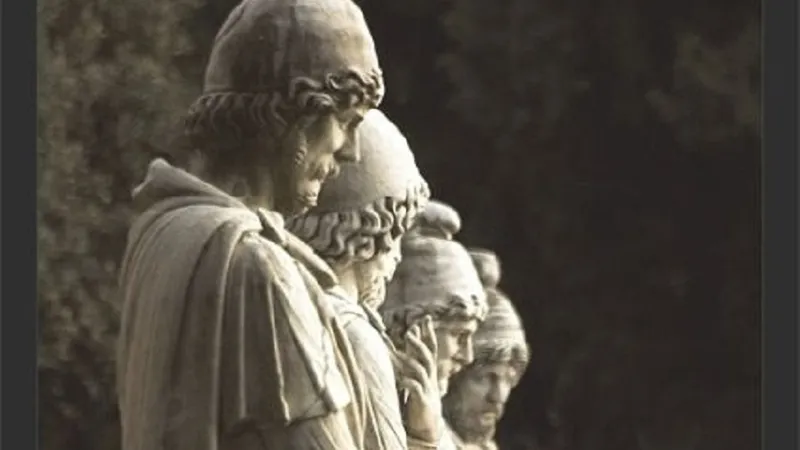 Misterul statuilor de nobili daci de la Roma - Foto: peurmelestrabunilor.wordpress.com