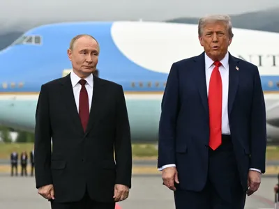 Vladimir Putin și Donald Trump la întâlnirea din Alaska, în 2025 Foto: profimediaimages.ro