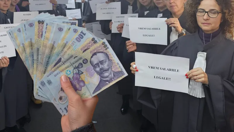 Ce salarii uriașe iau grefierii care fac grevă. Iau spor de praf, stres și condiții grele - Foto: Facebook/ Sindicatul Naţional al Grefei Judiciare Dicasterial