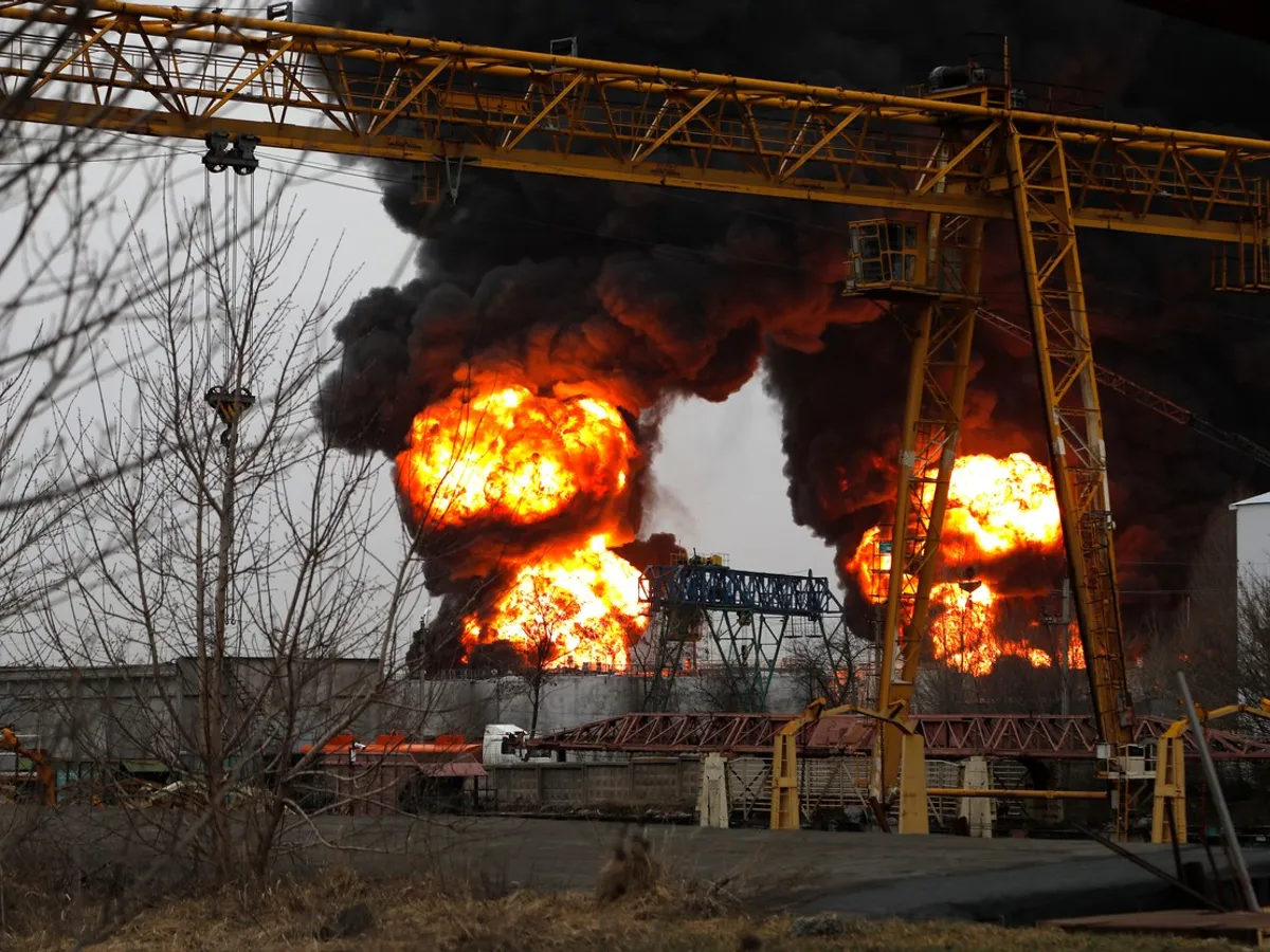 VIDEO Regiunea rusească Belgorod simte "gustul" războiului. Explozie mare la un depozit de muniții - FOTO: Profimedia