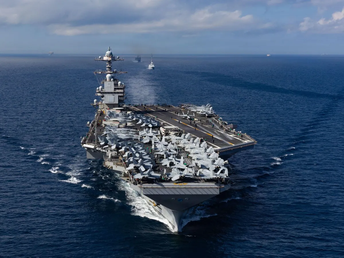Portavionul USS Gerald R. Ford - Foto: Profimedia images