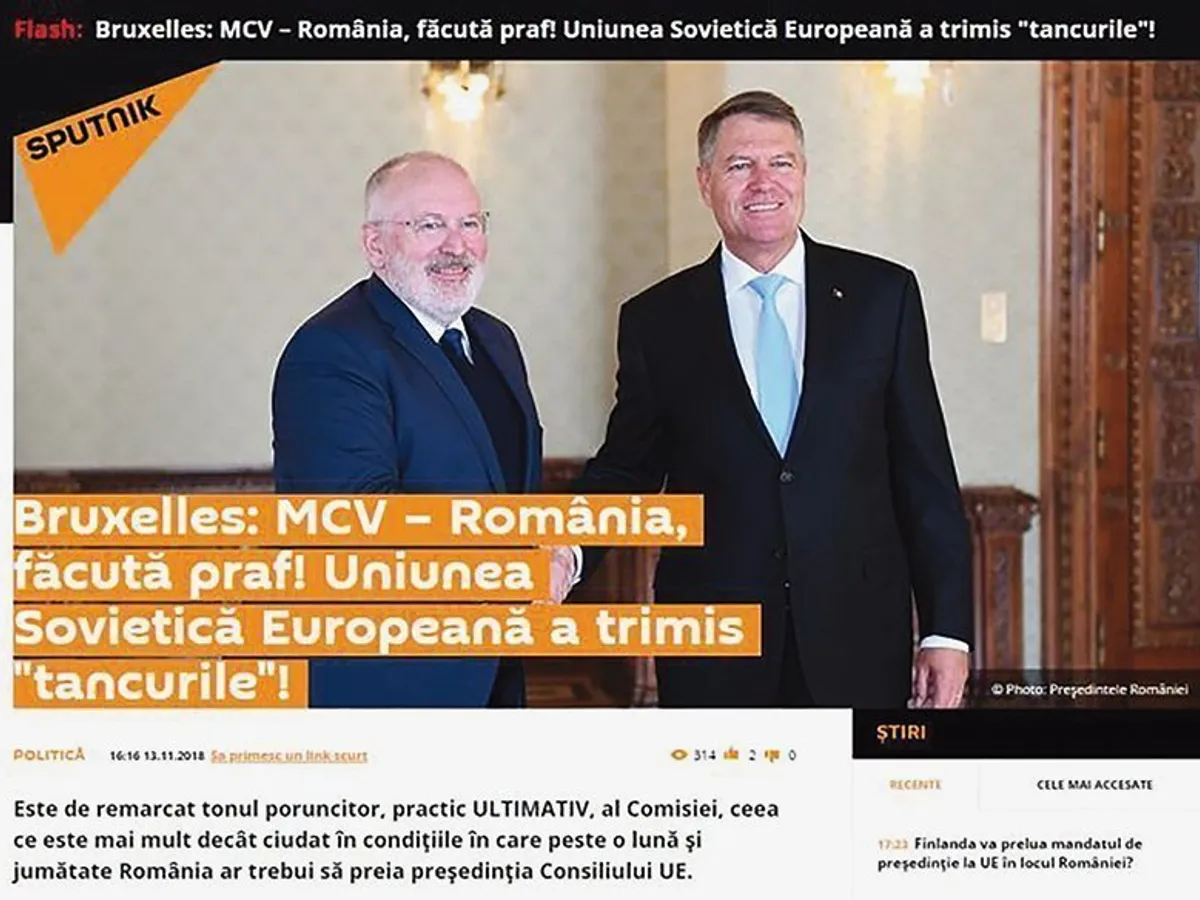 Organul de propagandă al Moscovei reinterpretează raportul MCV